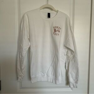 Howdy Y’all White Embroidered Sweatshirt